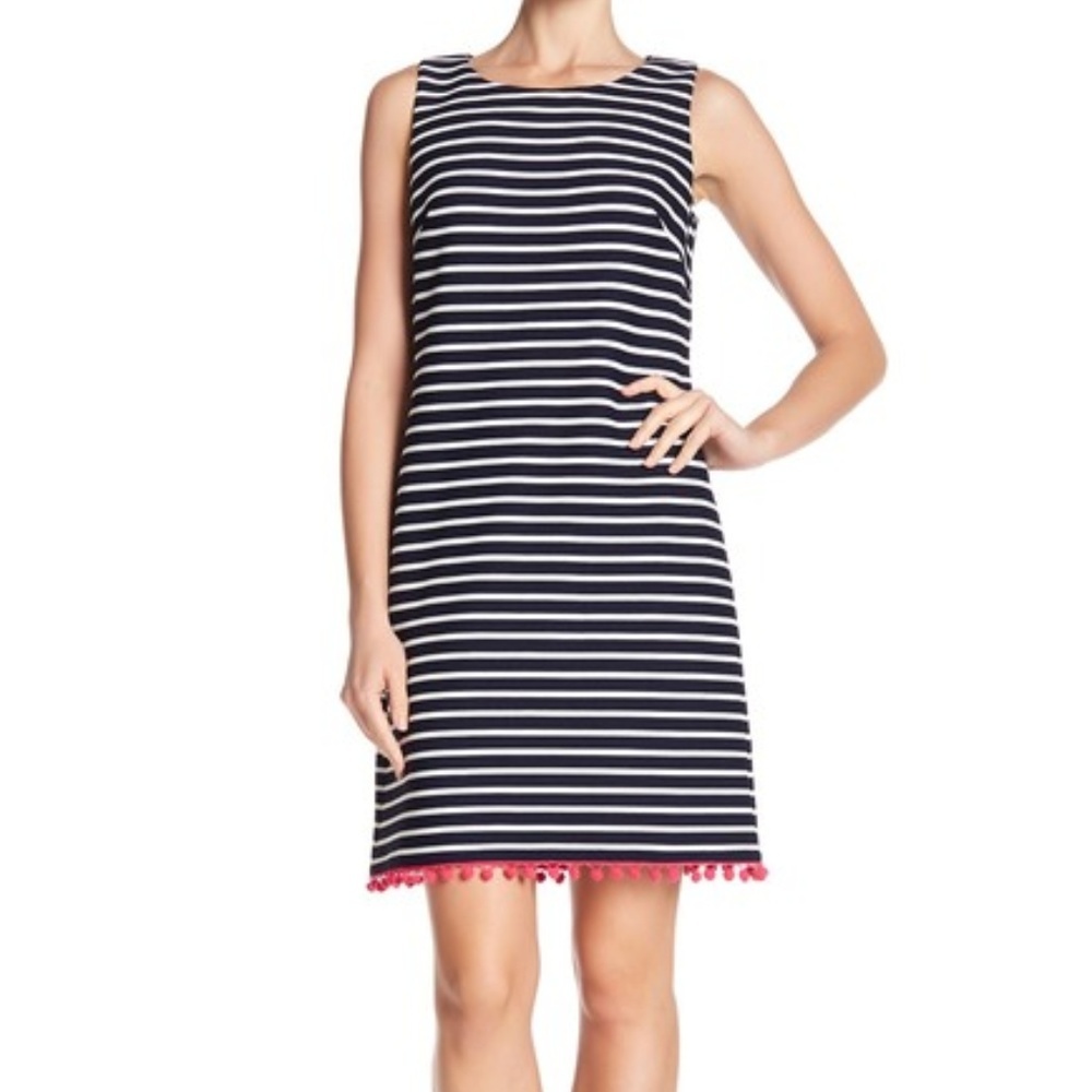 Eliza J Blue and Pink Sheath Mini Dress